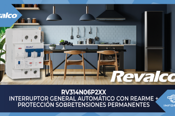 Interruptor general automático con rearme RV314N06P2XX de Revalco