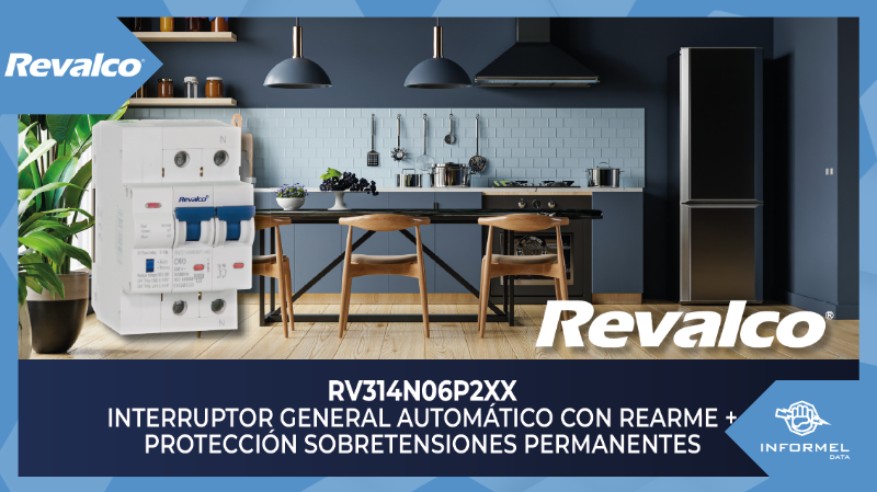 Interruptor general automático con rearme RV314N06P2XX de Revalco