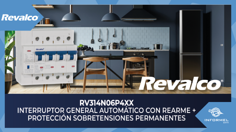 RV314N06P4XX de Revalco: Interruptor con rearme y protección avanzada