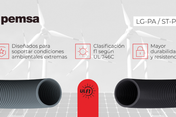 Tubos LG-PA y ST-PA de Pemsa: calidad y resistencia UV garantizada